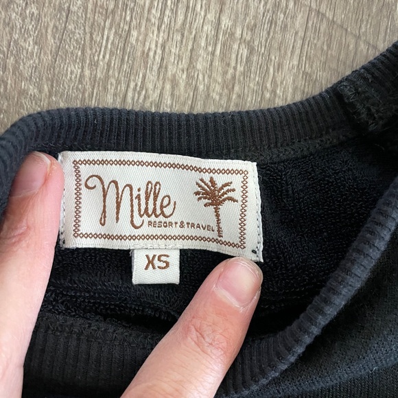 MILLE Palm Tree Sweatshirt in Black - Picture 4 of 7